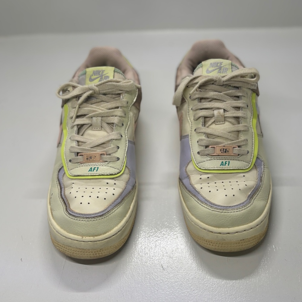 Nike Air Force 1 Shadow Pale Ivory Multi Women’s 8.5 Pastel AF1 Sneakers - Picture 9 of 14
